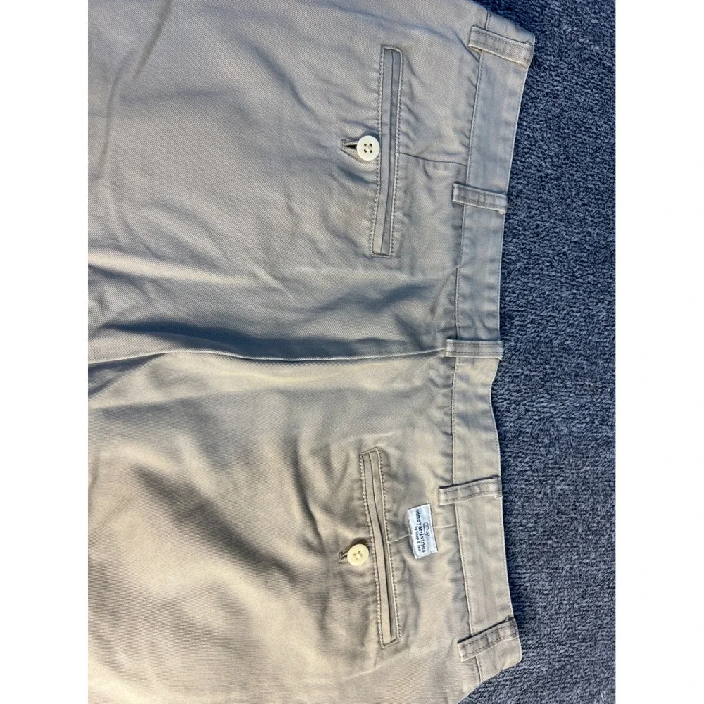 Vineyard Vines Mens Club Pant Khaki Chino Straight Leg Cotton Trousers 38x32